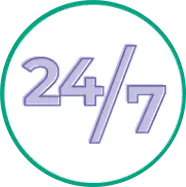 24/7 support icon