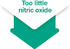 Too little nitric oxide