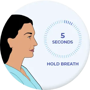 Hold breath icon